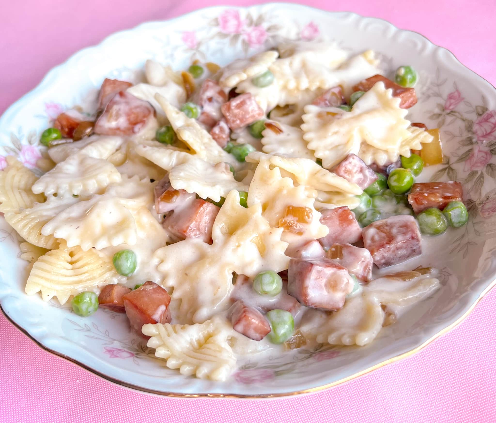 ham and peas pasta