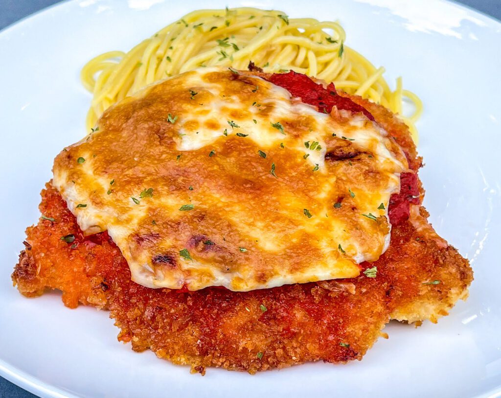 chicken parmigiana with pasta