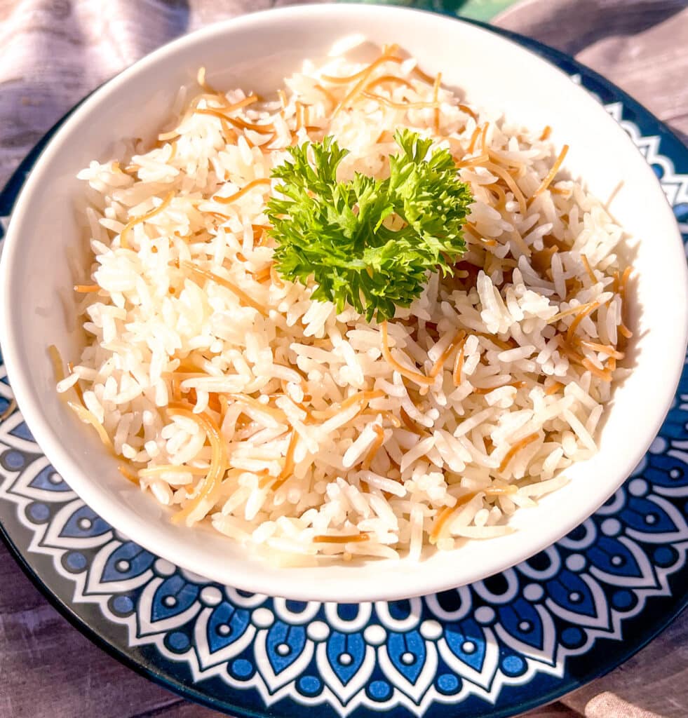 Lebanese rice with vermicelli noodles