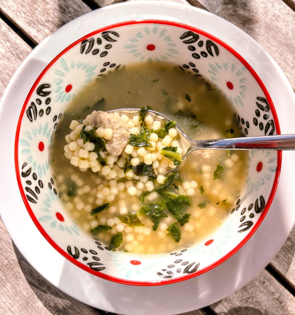 spoonful of wedding soup