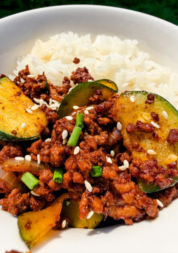 Ground Beef and Zucchini Stir-fry