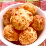 Brazilian Cheese Bread in white bowl