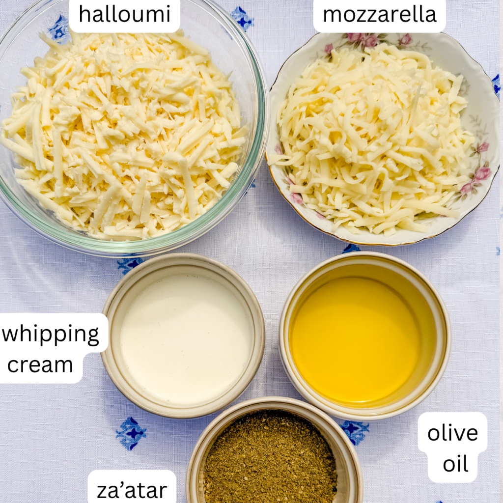 ingredients for the filling. 