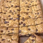 chocolate chip cookie bars six yolk