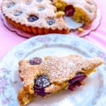 gluten free cherry almond tart