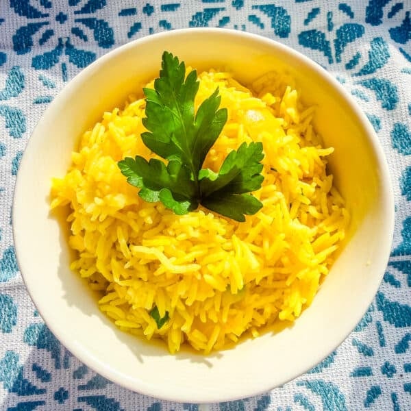 Olive Yellow Rice Mediterranean Yellow Rice - Tasty Recollections