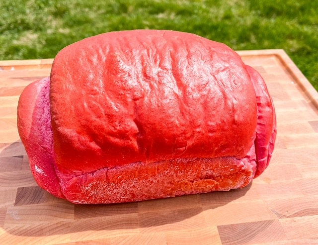 beet bread loaf under the sun pao de beterraba