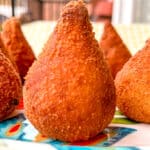 close up of coxinha