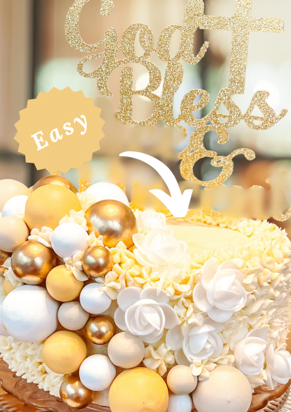 baptism cake