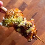 parmesan pesto chicken skewer