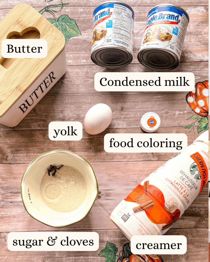 Pumpkin Spice Latte Brigadeiros ingredients