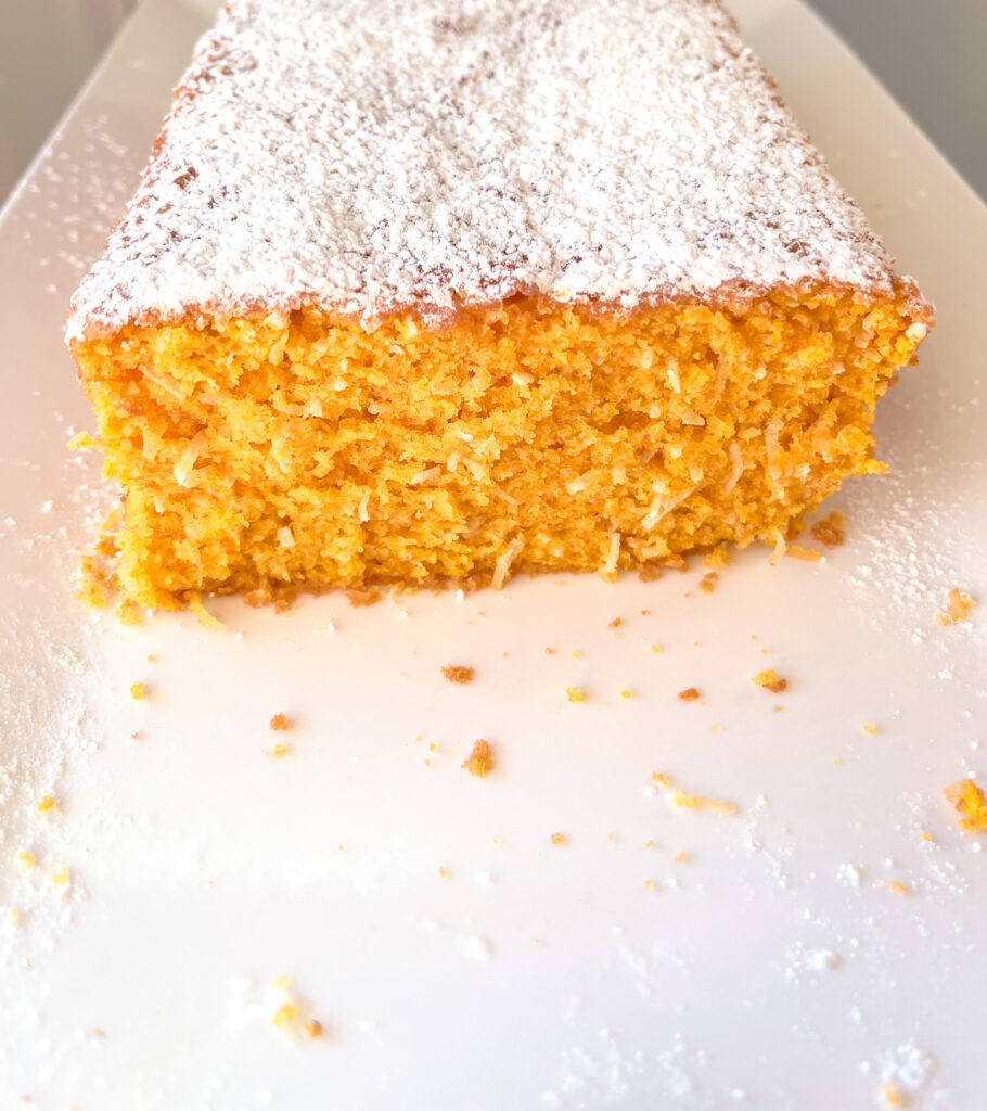 coconut pumpkin loaf sliced