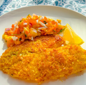 coconut crusted tilapia