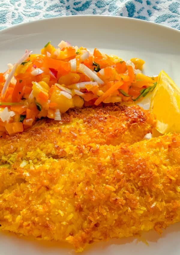 coconut crusted tilapia