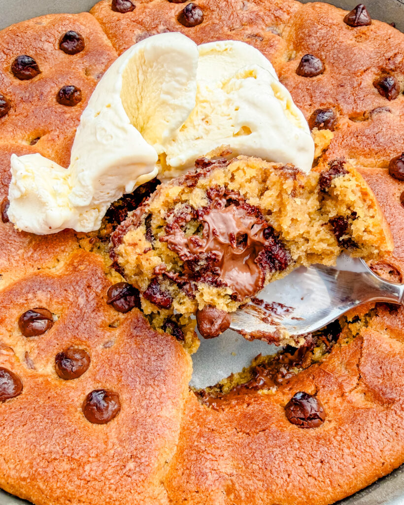 cookie spoonful with ice cream