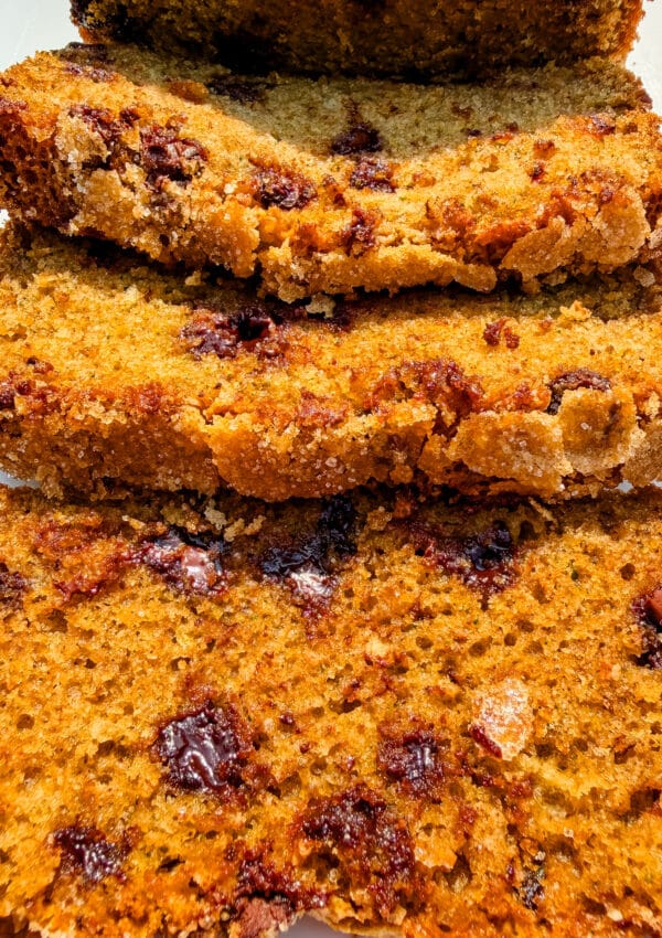 Blender Chocolate Chip Zucchini Bread