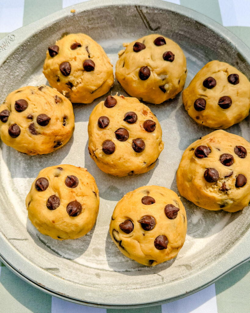 cookies shapped in a pan