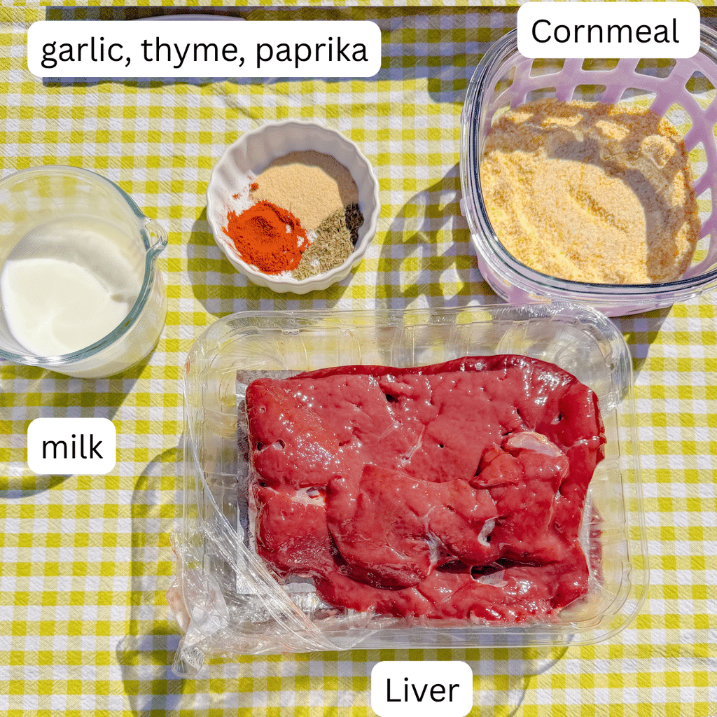 crispy cornmeal liver ingredients