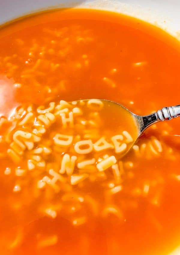 Homemade Alphabet Soup
